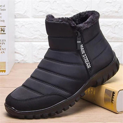 🔥Compre 2 y obtenga envío gratis🔥Botas de nieve impermeables, antideslizantes y cálidas de algodón con cremallera para hombre