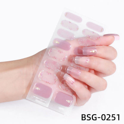 💕 Nuevo producto 💕 pegatina de uñas de gel semicurado