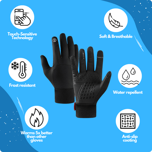 Regalo Ideal - Guantes Térmicos Impermeables Con Pantalla Táctil